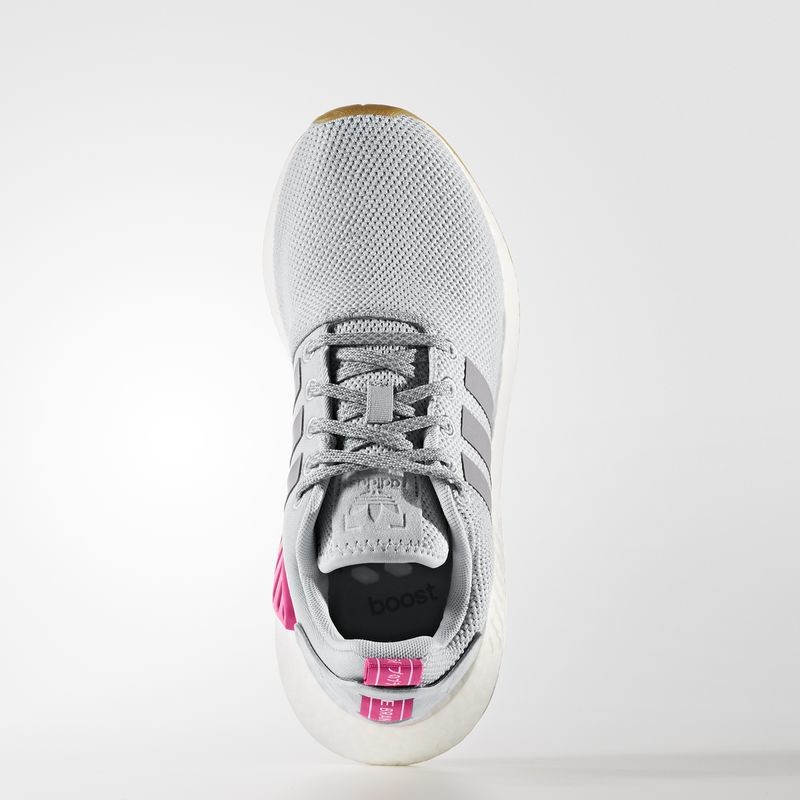 Nmd r2 grey on sale pink